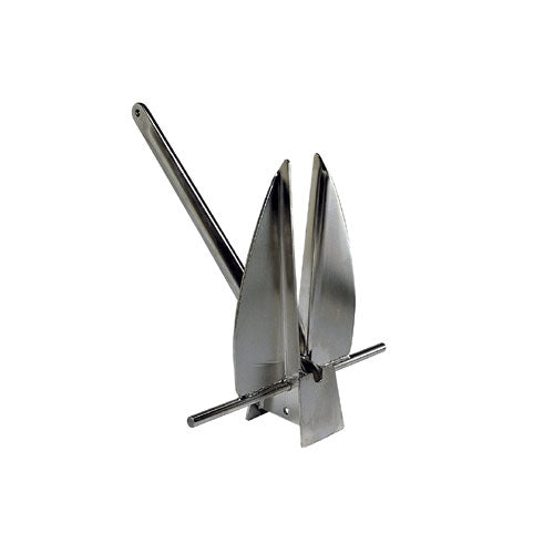 Ancora Danfort Acciaio Inox per Barca Vela Gommone - 4/6/8/10/15/20 kg